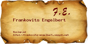 Frankovits Engelbert névjegykártya